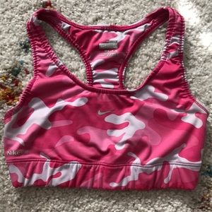 Pink Camo Nike Sports Bra